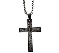 Collier de chaîne biblique pour homme, collier de chaîne religieuse, pendentif saint, collier de croyance en acier inoxydable, bijoux chrétiens pour hommes et femmes, Consulte la descripción, Acier