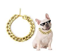 Collier de chaîne de chien, collier de chaîne métallique pour chiens - Collier de chaîne métallique de marche réglable | Collier de colliers d'étranglement en métal, alliage d'aluminium bijoux pour un