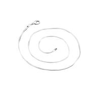 Collier de chaînes de 1 mm 10pcssolid 1628 Pouces
