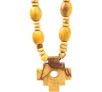 Collier de chaman Palo Santo avec croix inca -- 1.4 cm