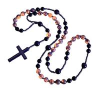 Collier De Chapelet Religieux - Bijou Chrétien Avec Une Religieuse | Chapelet Chrétien Phosphorescent Et Lumineux Dans L'Obscurité - Pour Baptême, Communion, Maison, École, Église, Cérémonie,