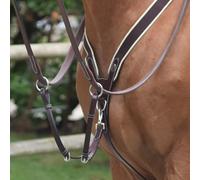 Collier de chasse cinq points et martingale pour cheval Jump'In Noir Full