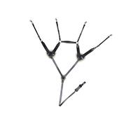 HKM 4000315427499 Horse Breastplate with Martingale Lining with Lambskin 9100 Black Thoroughbred