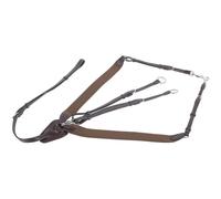 Collier de chasse élastique pour cheval Harry's Horse Marron Poney