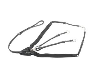 Collier de chasse élastique pour cheval Harry's Horse Noir Full