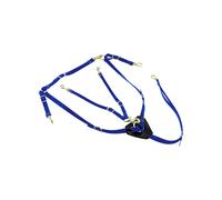 Collier de chasse en biothane avec martingale pour cheval Lakota Bleu TU