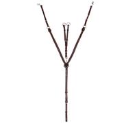 Collier de chasse luxe avec surpiqûres décoratives QHP Marron Full