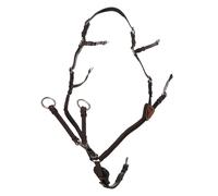 Collier de chasse pour cheval à 5 points Acavallo Marron Cob