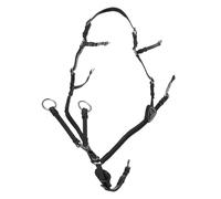 Collier de chasse pour cheval à 5 points Acavallo Noir Cob
