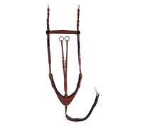 Collier de chasse pour cheval avec élastique Kavalkade Robin Marron Full