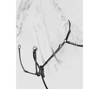 Collier de chasse pour cheval avec martingale amovible Equiline Noir Full