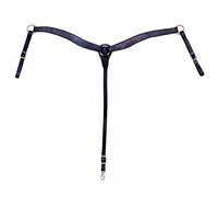 Tattini Collier de Chasse pour Cheval Bricole en Cuir Lisse Western