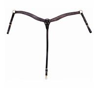 Tattini Collier de Chasse pour Cheval Bricole en Cuir Lisse Western