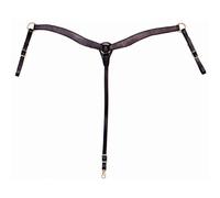 Tattini Collier de Chasse pour Cheval Bricole en Cuir Lisse Western