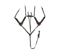 Collier de chasse pour cheval cinq points HKM Noir Poney