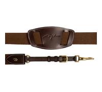Collier de chasse pour cheval élastique Dy'on Marron Cob