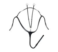 Collier de chasse pour cheval en cuir Waldhausen X-Line Noir Cob