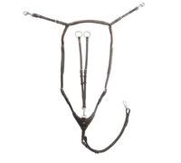 Collier de chasse pour cheval haut avec élastique Kavalkade Dexter Marron Cob/Full