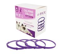 Collier de chat - Collier phéromones de chat, col calme, chaton Pacify | 4 pièces d'emploi de chien, ingrédients naturels satisfaisant le collier de chaton, effet apaisant durable pour les grands et