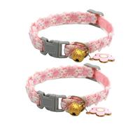 Collier de chat échappée, col de chat avec cloches - Collier de chaton 2X avec boucle et cloche,Supplies pour animaux de compagnie réglables confortables pour la marche extérieure, les voyages, l'entr