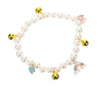 Collier de Chat élastique avec Une Cloche Collier de Perles d'animaux de Compagnie résistante pour Les Petits et Moyens Chiens Confortables Cravates décoratives pour Les fêtes et Les Festivals