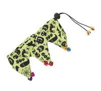 Collier de chat Halloween Collier de chaton décoratif réglable avec crâne et design de citrouille accessoire pour animaux de compagnie confortable pour les chats et les chatons portables et respirants
