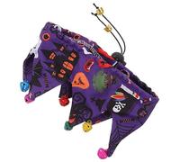 Collier de chat Halloween Collier de chaton décoratif réglable avec crâne et design de citrouille accessoire pour animaux de compagnie confortable pour les chats et les chatons portables et respirants