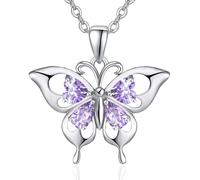 Collier de chat noir/chauve-souris/papillon/araignée/loup en argent sterling 925 pour femmes, collier gothique avec pendentif en forme de chat, bijoux cadeaux pour femmes, 20x23, Argent sterling