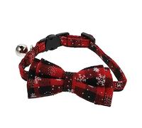 Collier de Chaton de Noël 1pc avec nœud Papillon