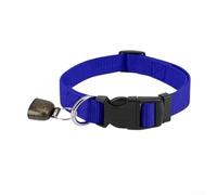 Collier de chèvre réglable avec clochette, sangle de cou en nylon pour moutons, bétail, chevaux, harnais de sécurité pour pâturage de petite à grande taille (bleu)