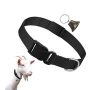Collier de chèvre réglable en nylon - Cloche bruyante pour la prévention des pertes, idéal pour les moutons et les vaches