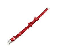 Collier de chien à bowknot 1pc avec décoration de cou animale réglable pour la boucle pour les mariages de Noël et la vie quotidienne à nœud papillon amovible anneau durable pour la laisse attachement