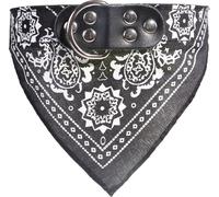 Collier de chien avec foulard noir XS