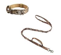 Collier de Chien, Collier Réglable en Nylon Rembourré avec Poignée de Commande et Boucle en Métal pour Chiens de Taille Moyenne, Chasse, Entraînement, Loisirs, Plein Air(#F,M(14-23KG))