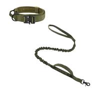 Collier de Chien, Collier Réglable en Nylon Rembourré avec Poignée de Commande et Boucle en Métal pour Chiens de Taille Moyenne, Chasse, Entraînement, Loisirs, Plein Air(#H,L(23-33KG))