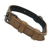 Collier de Chien en Cuir Adjustable Collier réglable pour Animal Convient aux Petits, Moyens et Grands Chiens, Durable & Robuste (Marron-Nouveau, XS: 1,5 cm de Large pour 26 cm - 35 cm de Cou)
