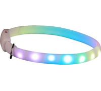 Collier de chien LED réglable USB -rechargeable lampes de sécurité renforcée dans l'obscurité animal de compagnie pour les grands chiens