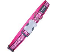 Collier de chien Red Dingo os réfléchissant 41-63 cm rose