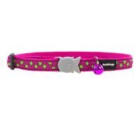 Collier de chien Red Dingo STYLE STARS LIME ON HOT PINK 31-47 cm