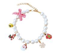 Collier de Chiot résistant à Porter avec des Cloches Chaton Festive et Accessoire pour Animaux de Compagnie décoratifs pour Animaux de Compagnie pour Les fêtes de Noël et Le père Noël Rose