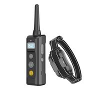 Collier de Choc pour Chiens Collier de Formation de Chien Rechargeable avec Un Collier de Choc électrique à Distance pour Les Chiens Toutes Les Races IPX7 imperméable Black