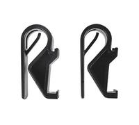 Basil Crochets Hook-on-System Sports pour Ø 10–12 mm Noir – Lot de 2