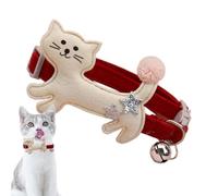 Collier de Cloche de Chat | Collier de Chaton séparé en Peluche - Réglable Confortable Fourniture de Compagnie à la Mode Mignonne pour Chat, Chaton, Chiots, Lapin