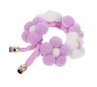 Collier de Compagnie en Tricot 1pc avec Conception de Fleurs à Balle Confortable Chien et Collier de Chat pour Les fêtes pour Les célébrations d'anniversaire et d'année