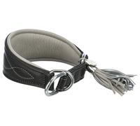 Collier de confort actif pour Greyhound avec arrêt de traction 21-26 cm/40 mm noir/gris