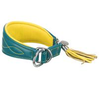 Collier de confort actif pour Greyhound avec arrêt de traction 24-31 cm/50 mm pétrole/jaune