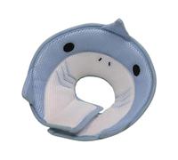 Collier de convalescence réglable pour chat et chien - Collier de convalescence anti-morsure - Accessoire médical pour animaux domestiques (bleu, S)