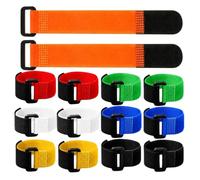 Collier de coq sans corbeau - Lot de 14 - Réglable - Réduction du ru | Fermeture multicolore pour cartes d'identité, nylon résistant aux intempéries, pour la gestion des fermes et