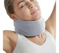 Collier de cou, attelle de soutien du cou - Attelle en mousse de soutien du cou souple réglable - Orthèse de soutien du cou douce pour dormir, aligne et stabilise les vertèbres, assure la stabilité po