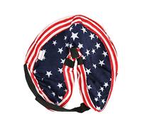 Collier de Cou Gonflable à Chien, Collier de Beignet de Chien (Drapeau Bleu des États-Unis S)
